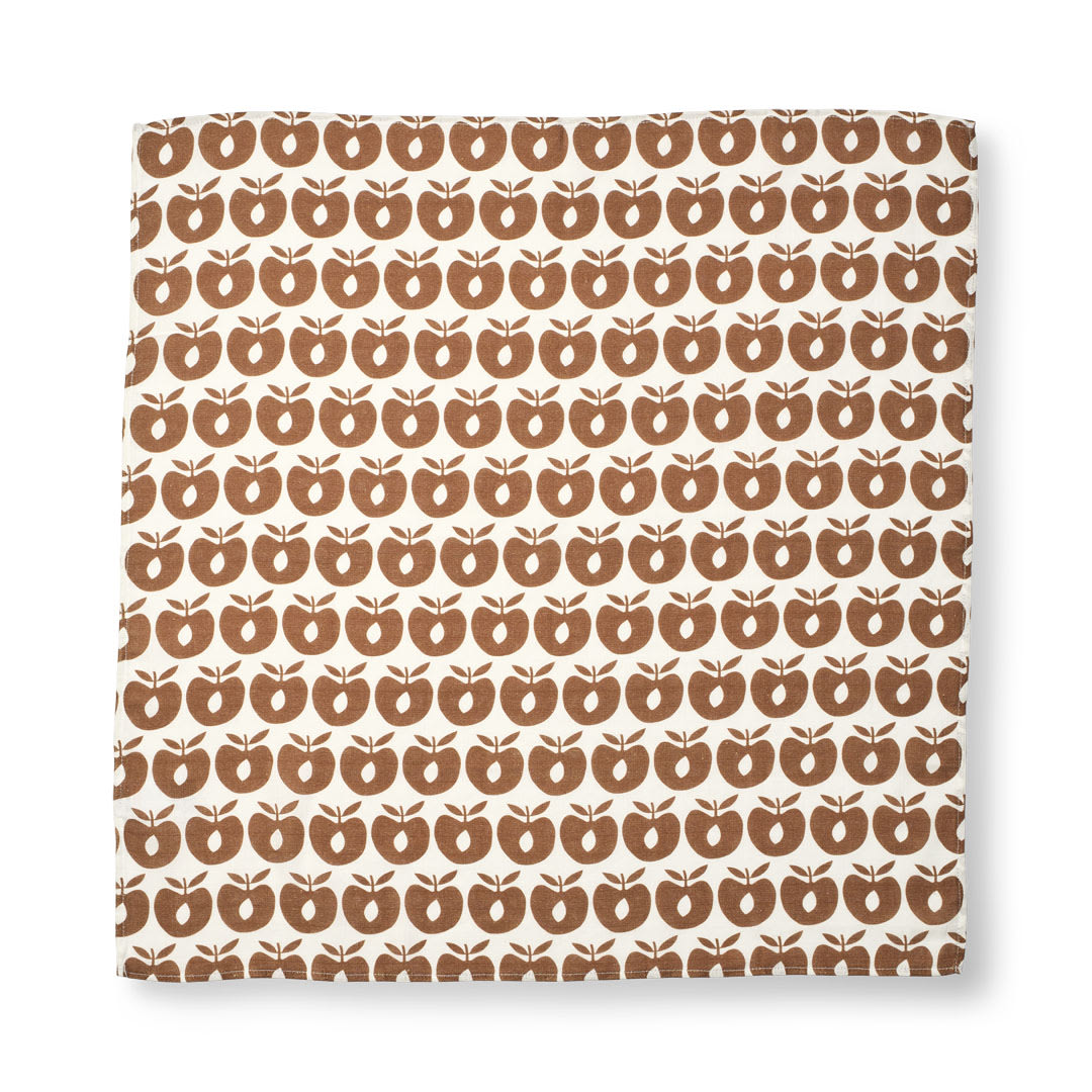 3 packs of muslin cloths with apples