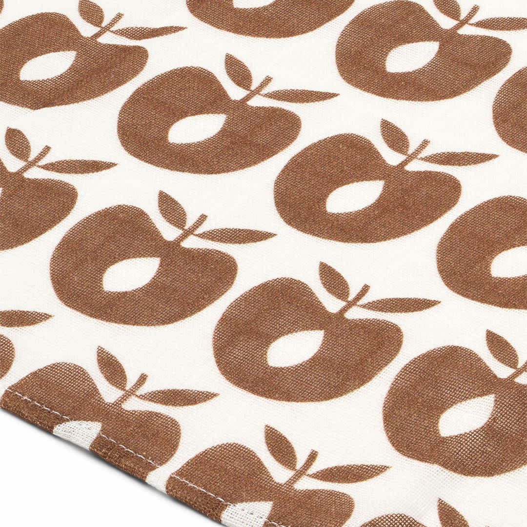3 packs of muslin cloths with apples