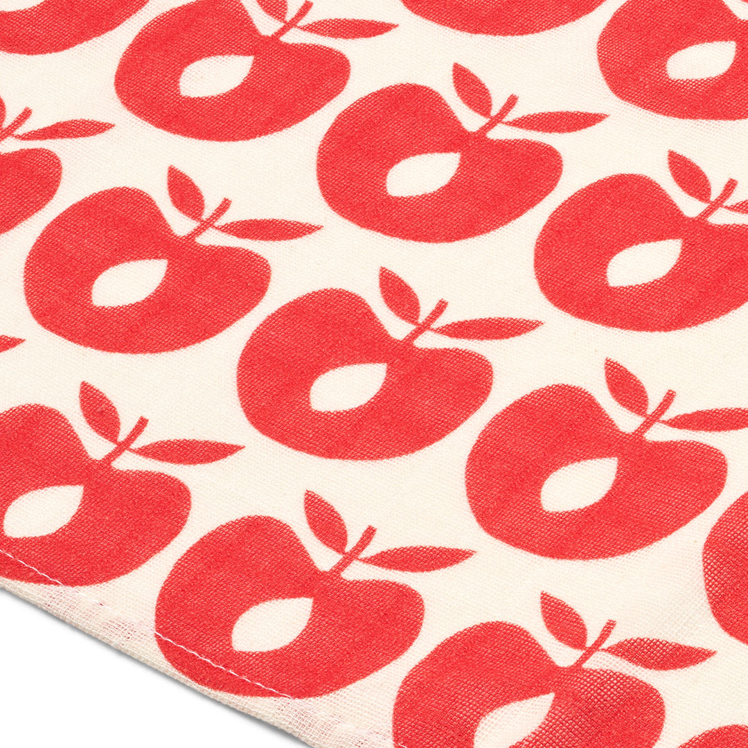 3 packs of muslin cloths with apples