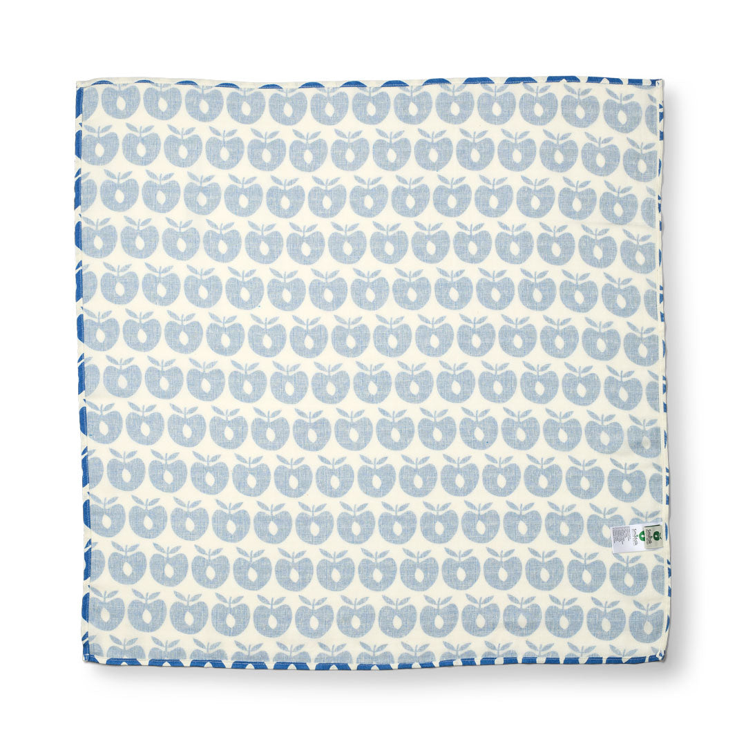3 packs of muslin cloths with apples