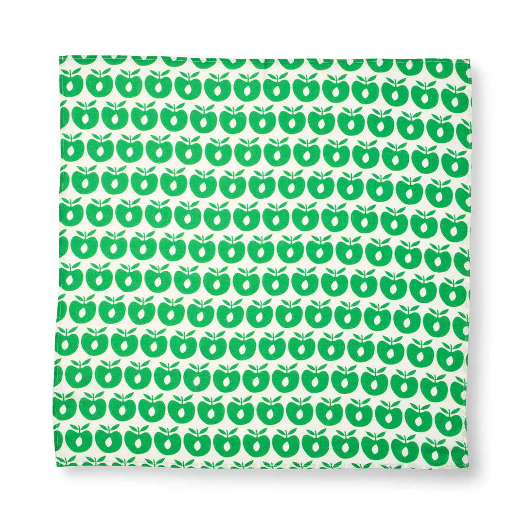 3 packs of muslin cloths with apples