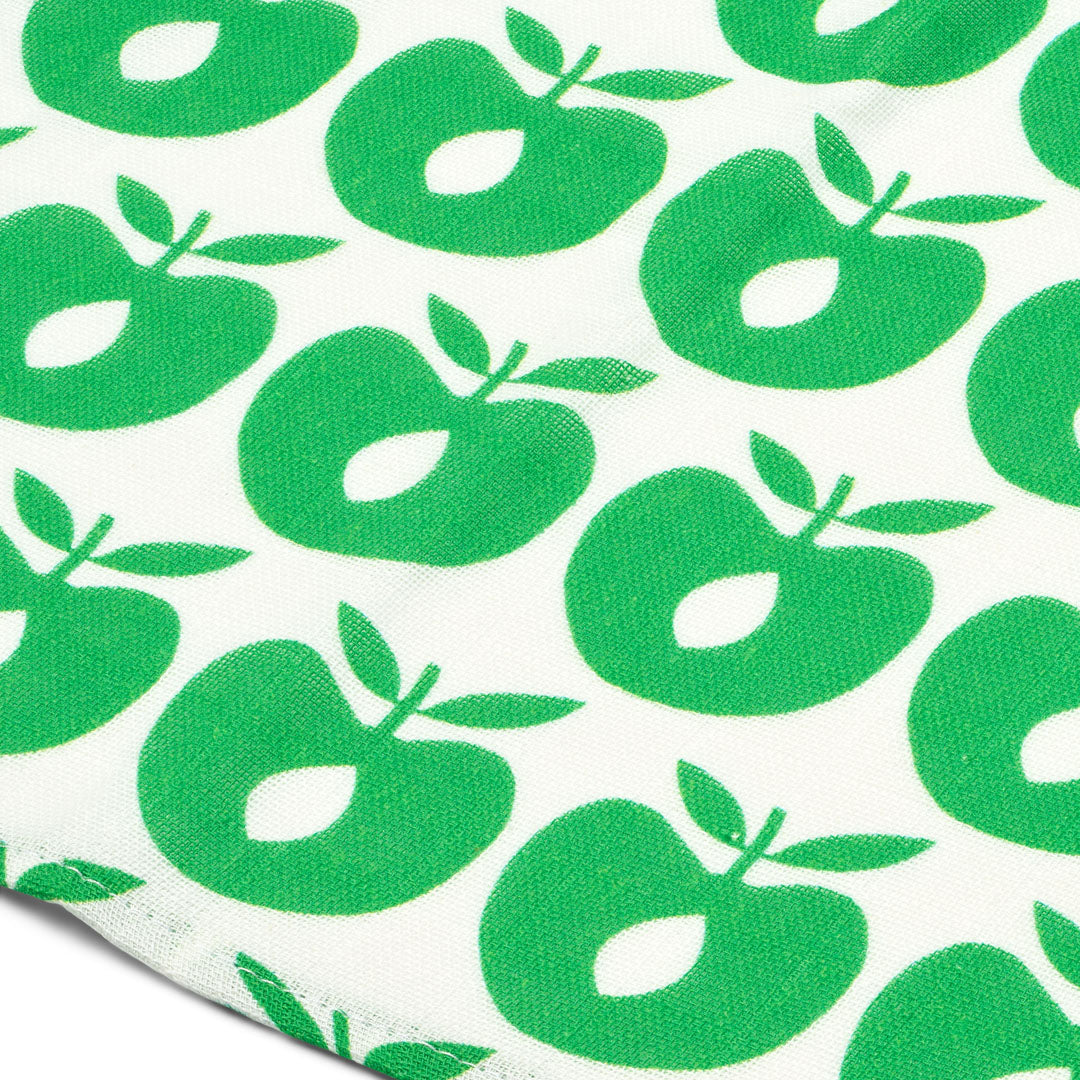 3 packs of muslin cloths with apples