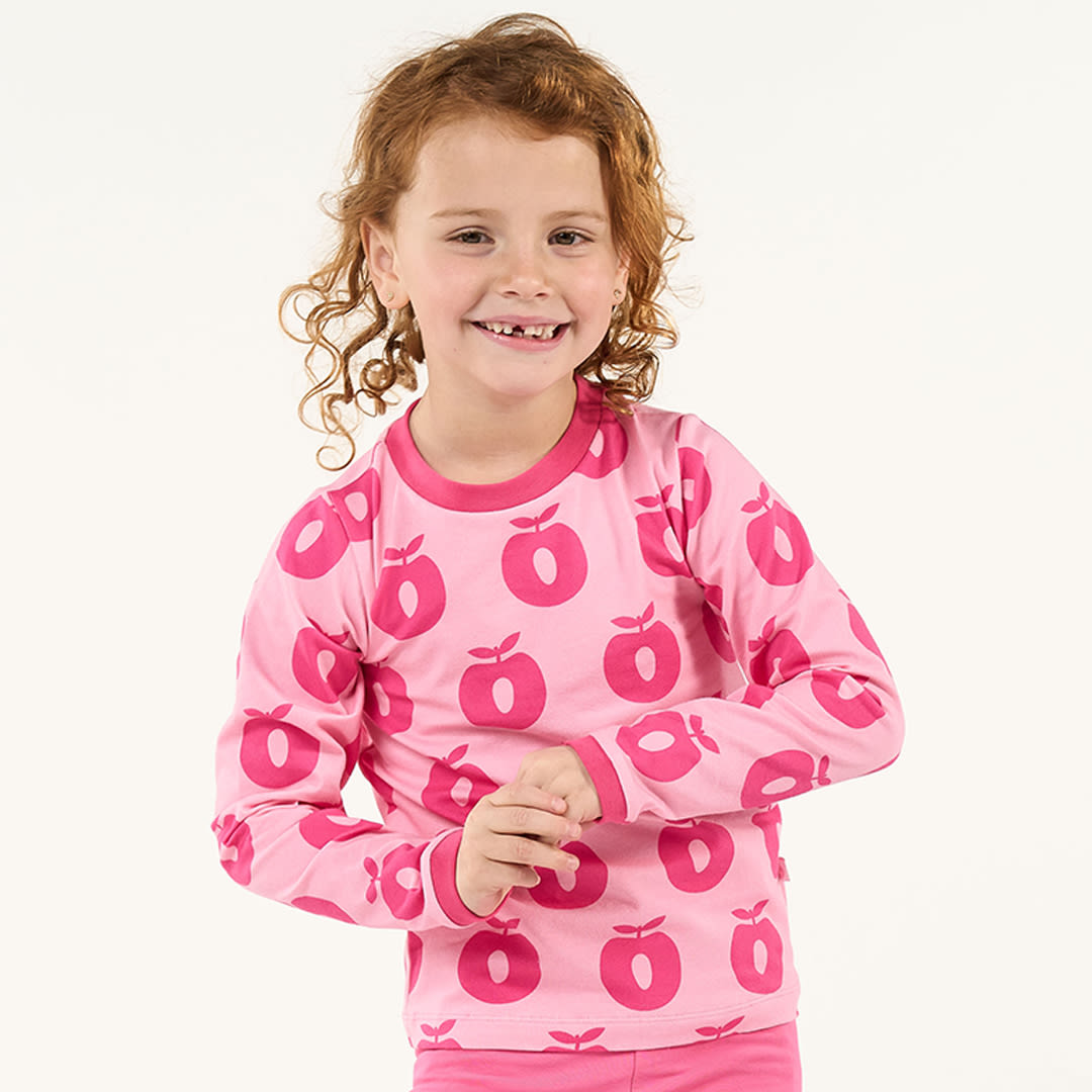 Elstar long-sleeved top with apples