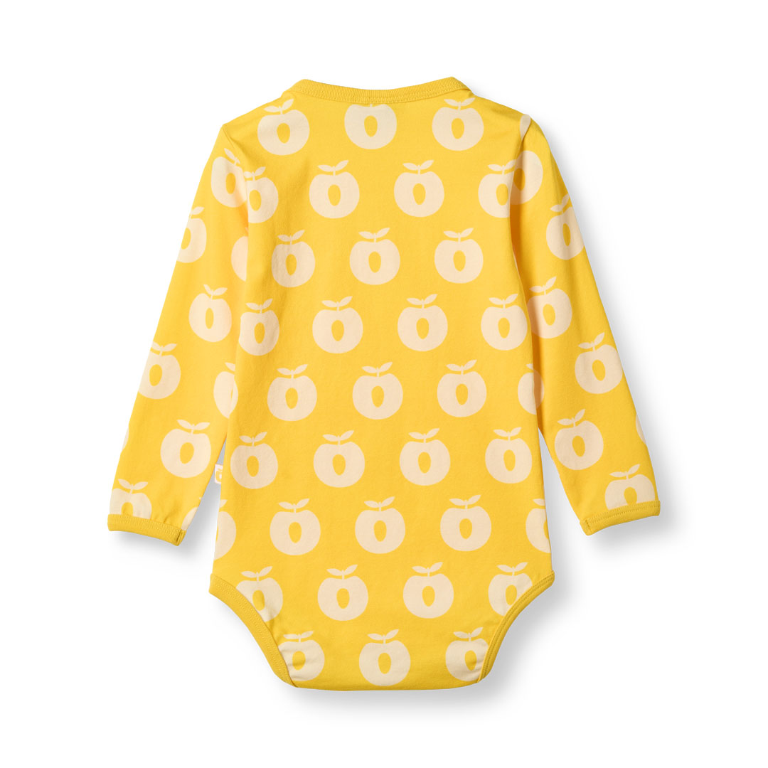 Elstar long-sleeved baby body with apples