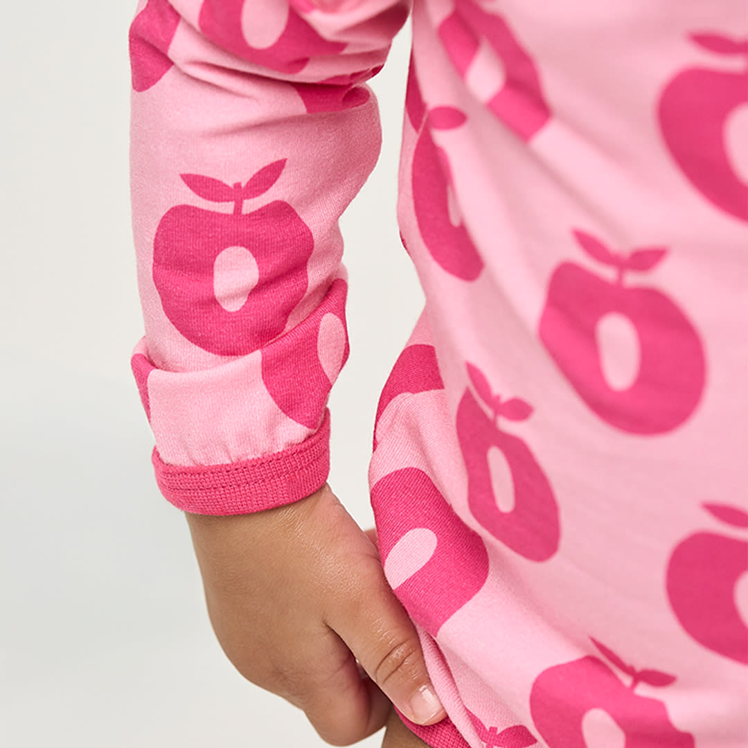 Elstar long-sleeved baby body with apples