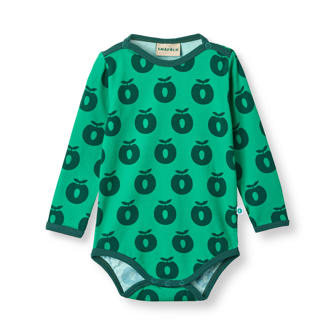 Elstar long-sleeved baby body with apples