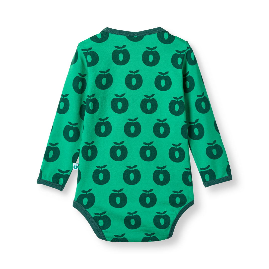 Elstar long-sleeved baby body with apples