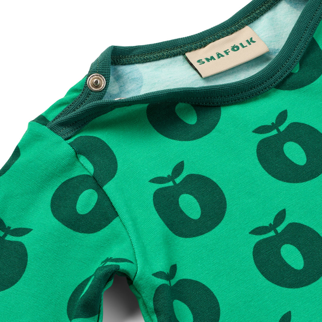 Elstar long-sleeved baby body with apples