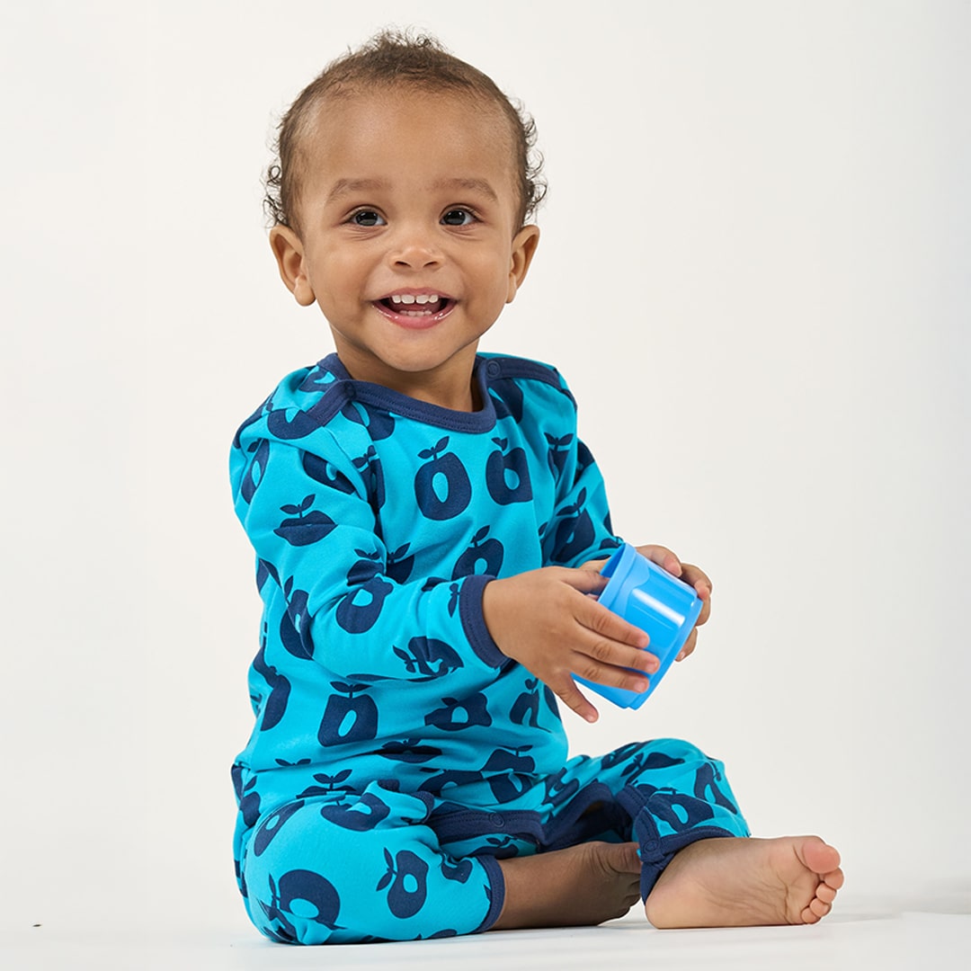 Elstar long-sleeved baby suit with apples