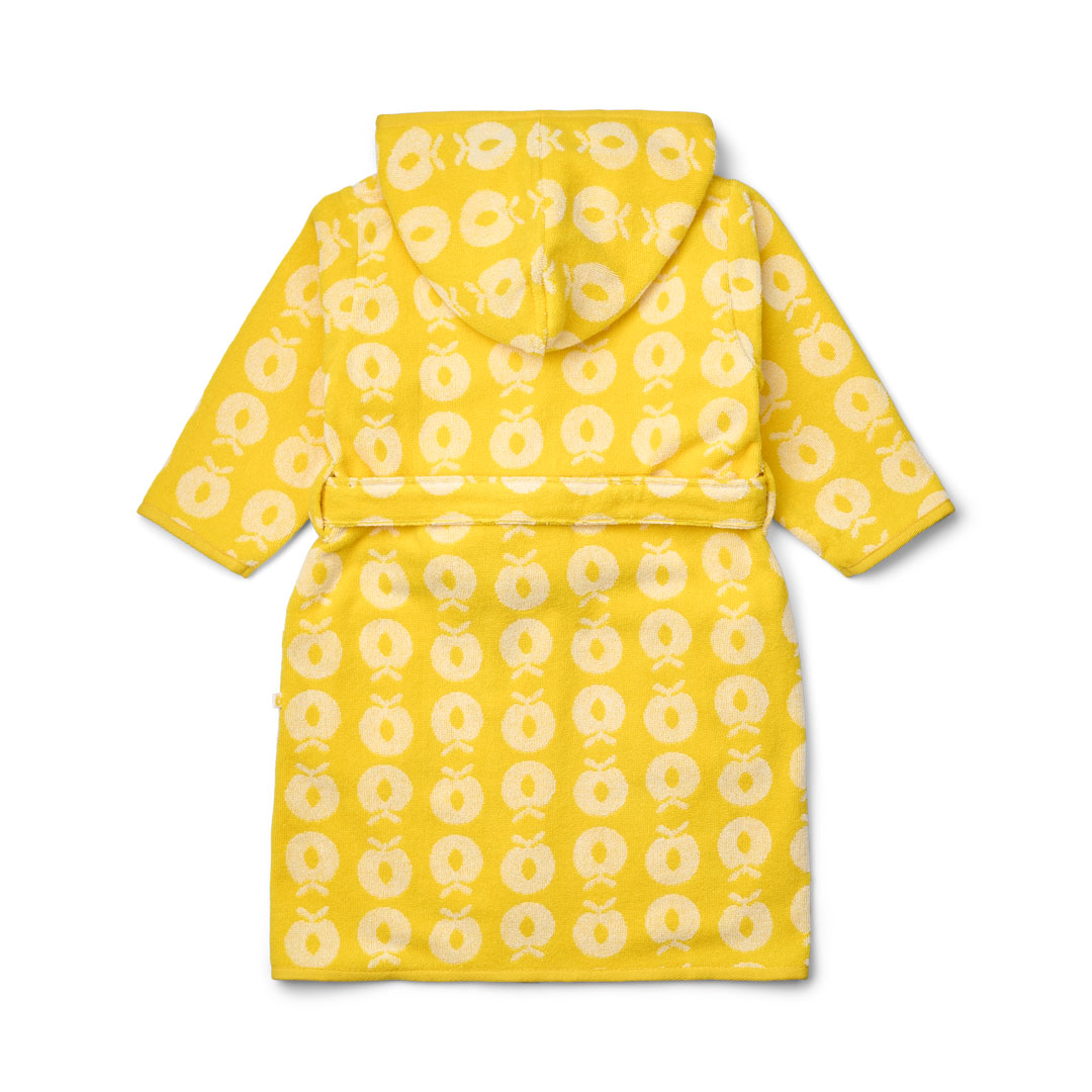 Bathrobe with apples