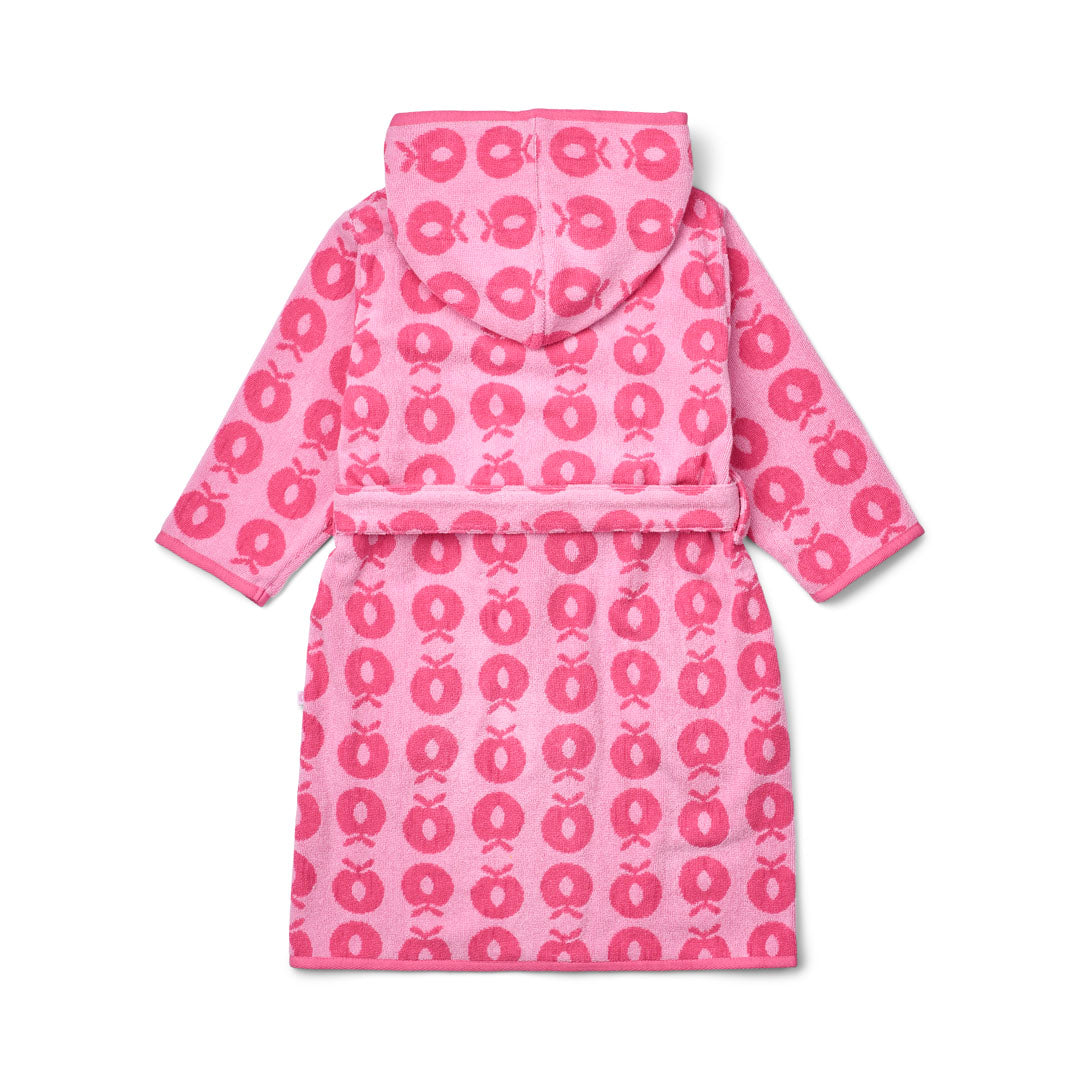 Bathrobe with apples