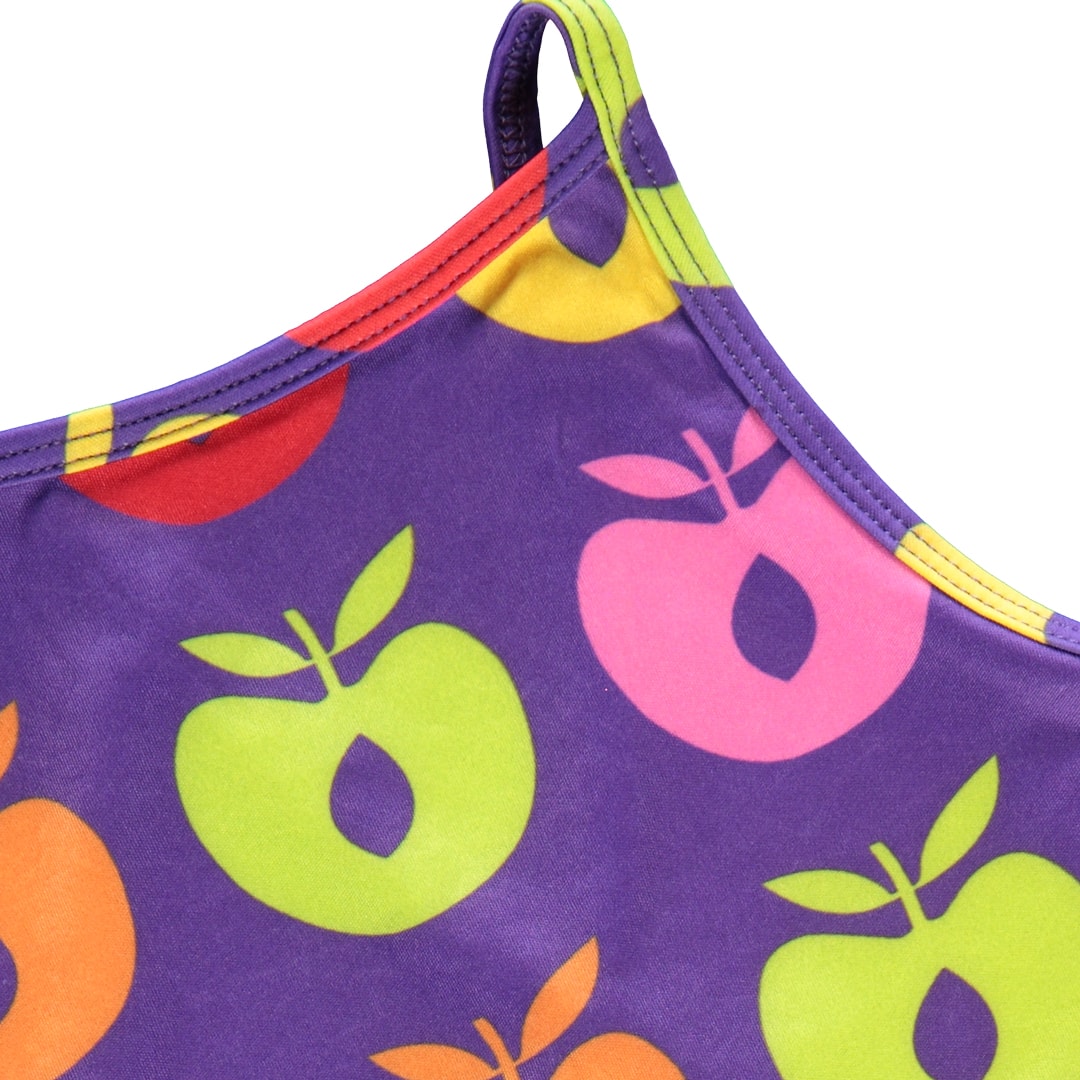 UV50 swimsuit with retro apples