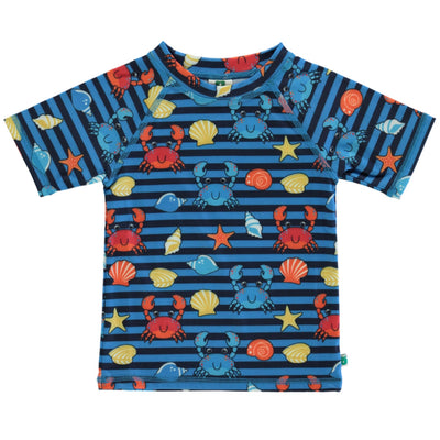UV50 t-shirt for children with crabs