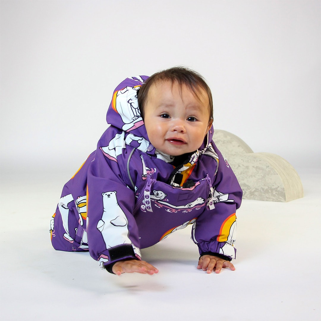 Snowsuit for toddlers with polar bears