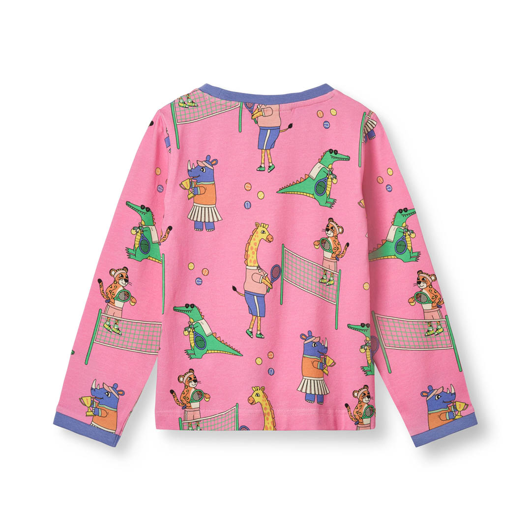 Long-sleeved top with tennis club
