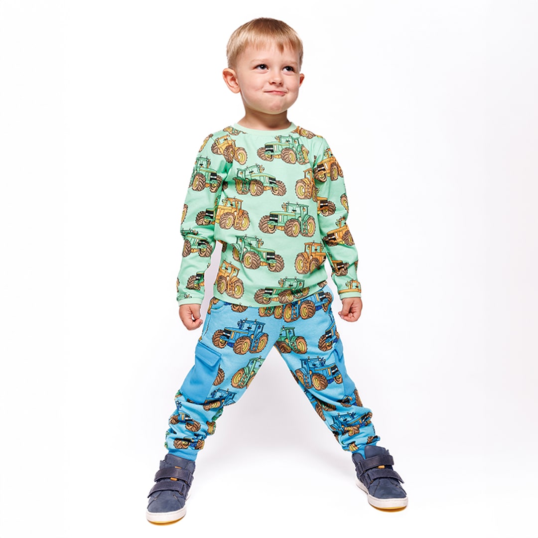 Pants with tractors