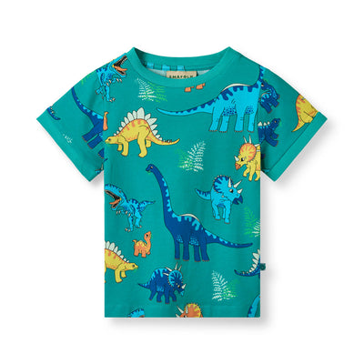 T-shirt with dinosaurs