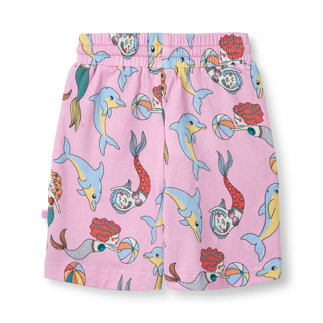 Shorts with mermaids and dolphins