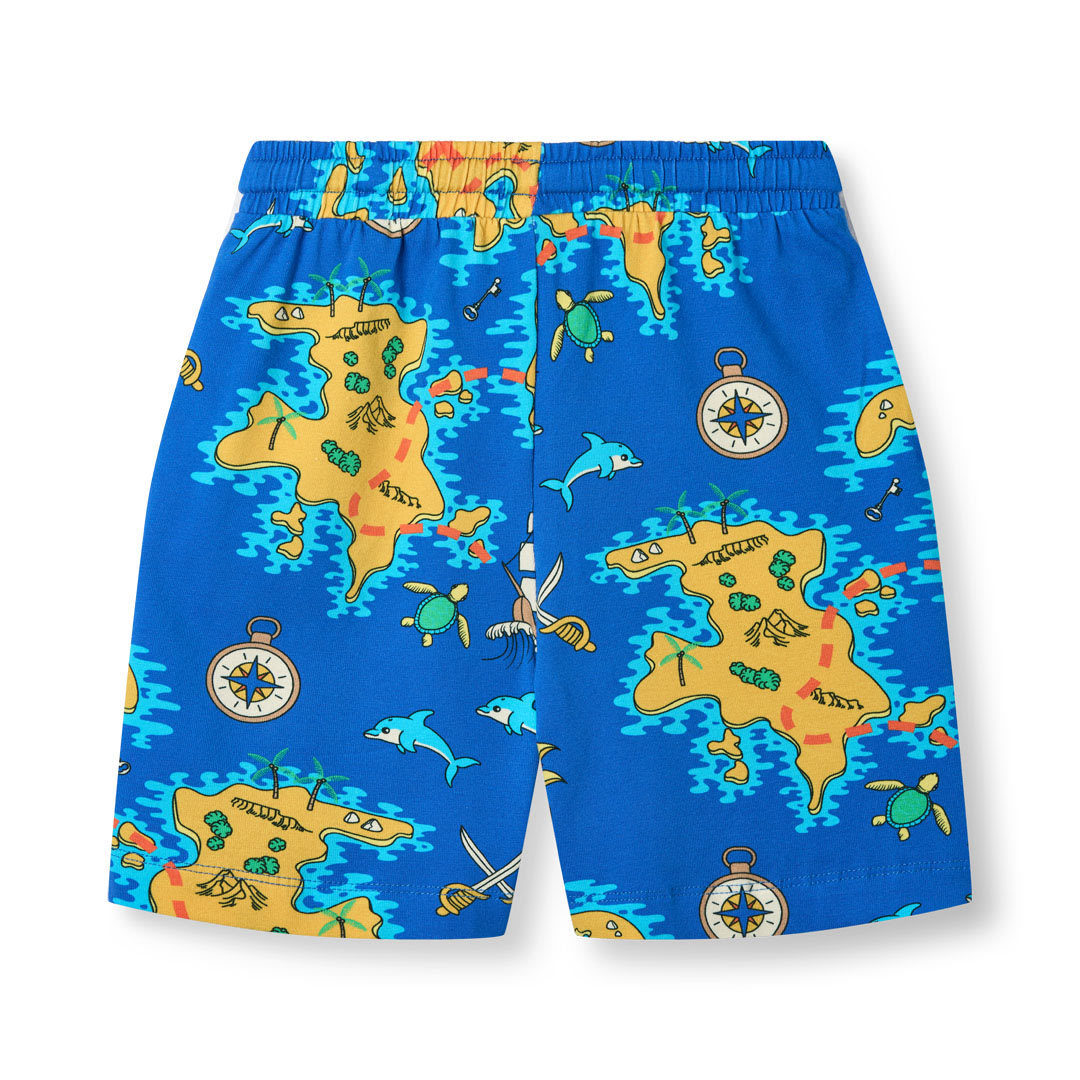 Shorts with pirate map