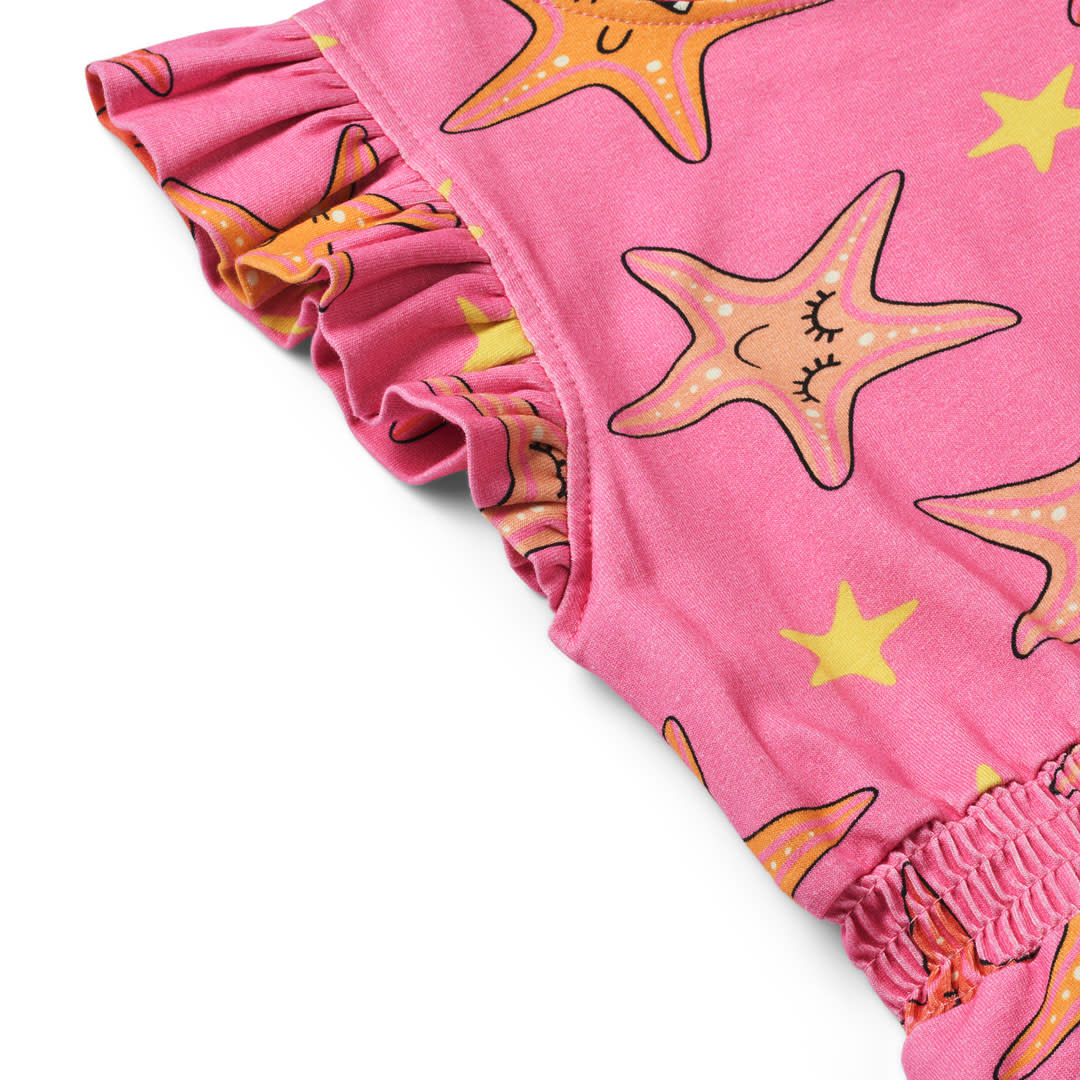 Sleeveless dress with starfish
