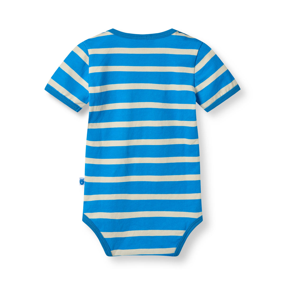 Short-sleeved baby body with sea turtle