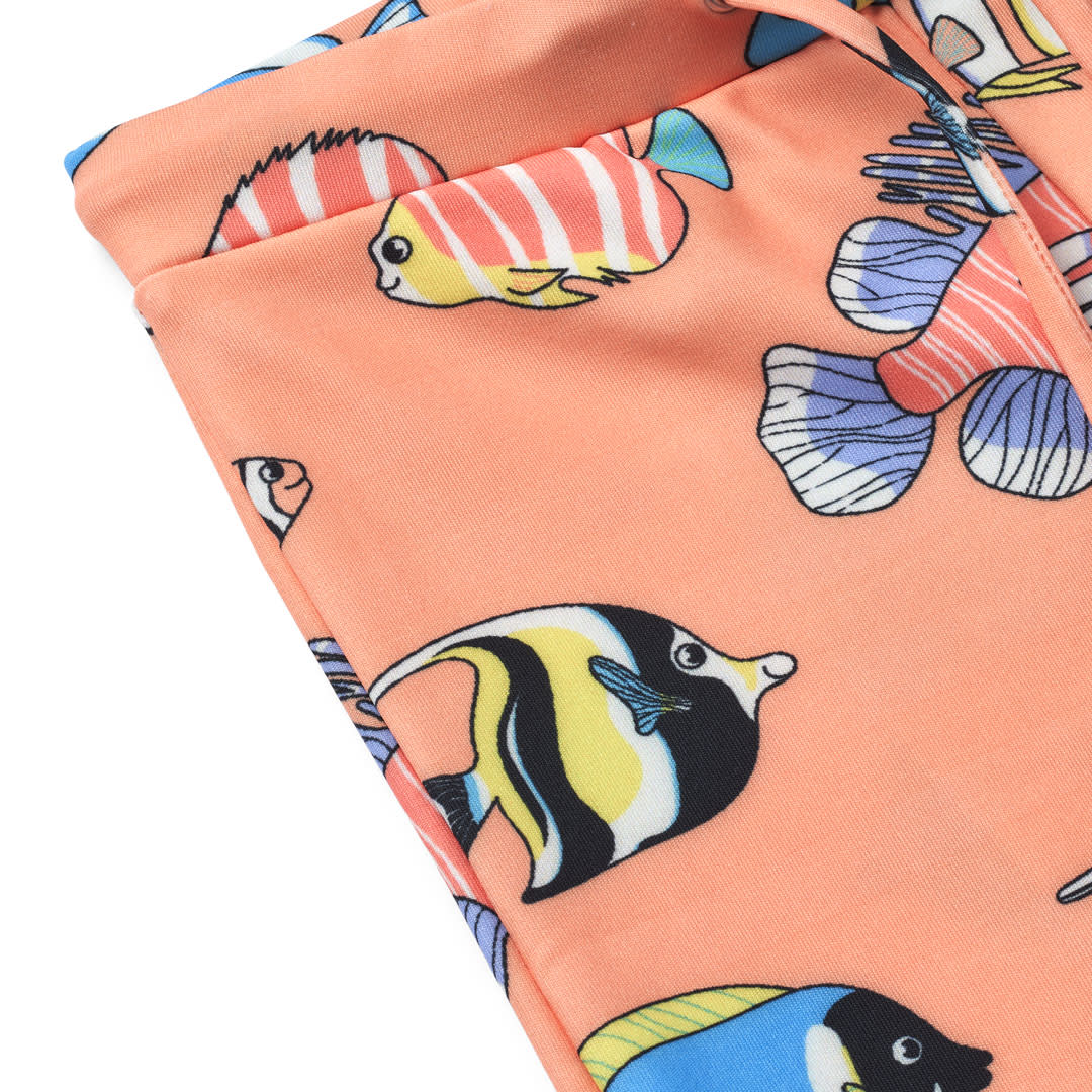 UV50 Swimming trunks with fish