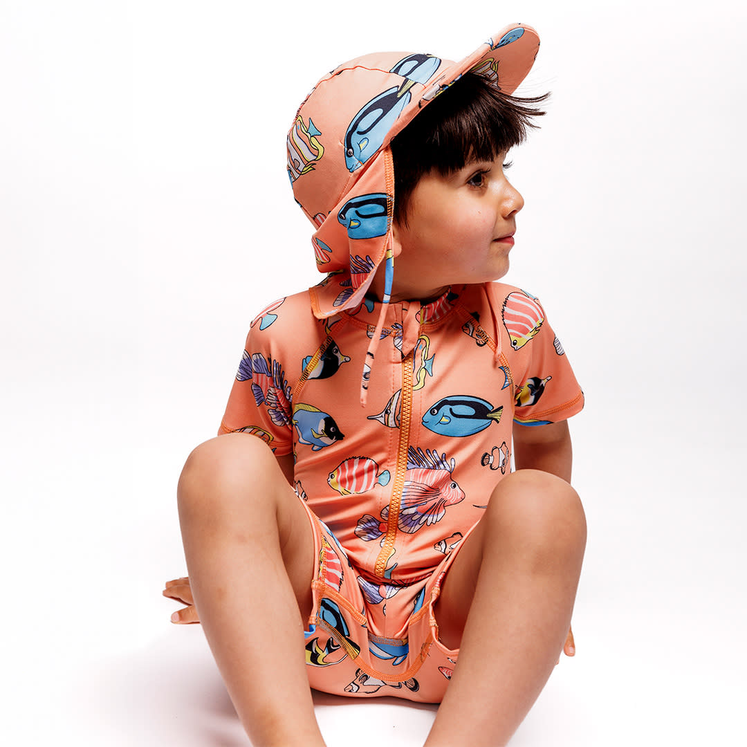 UV50 Swimsuit with fish