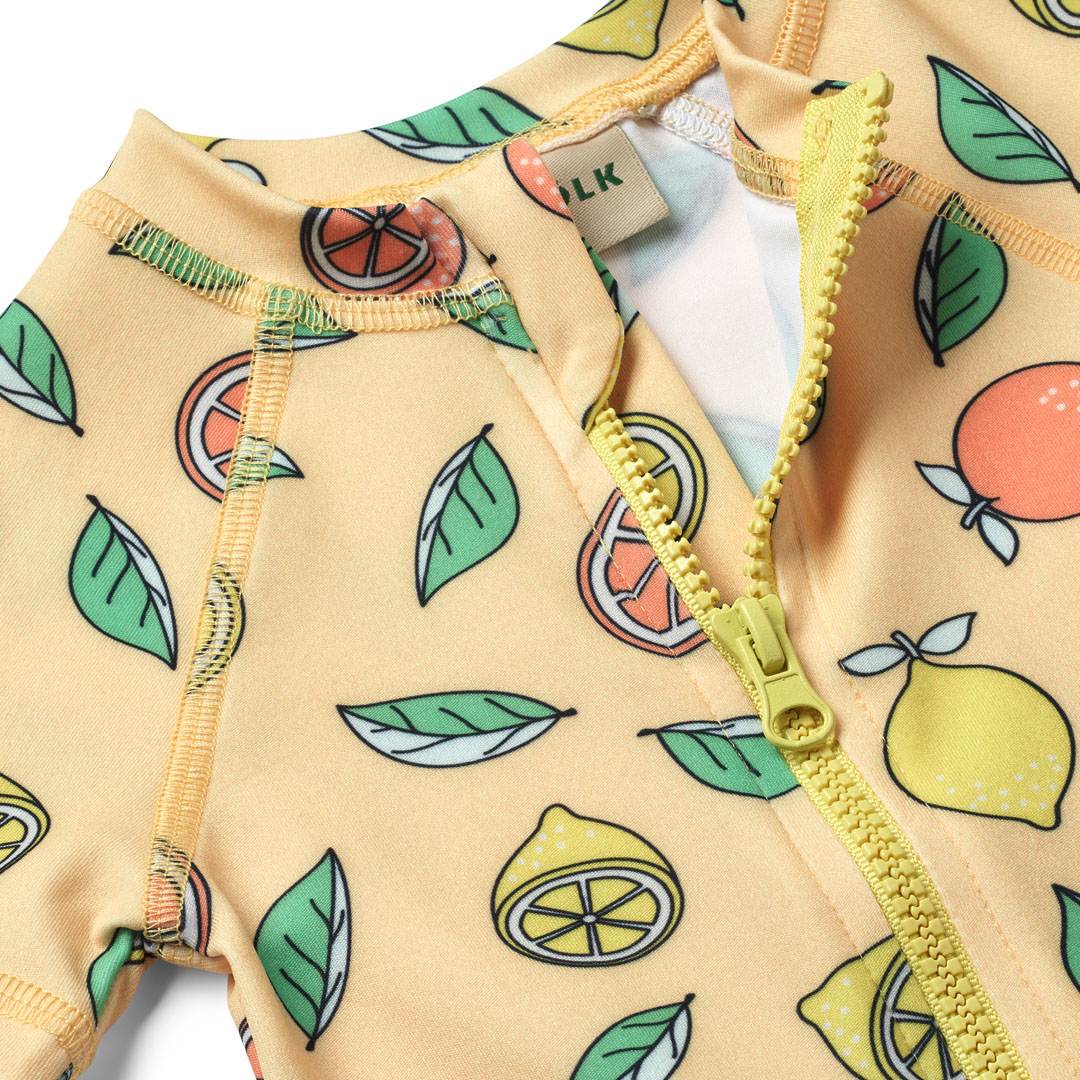 UV50 Swimsuit with lemons and oranges