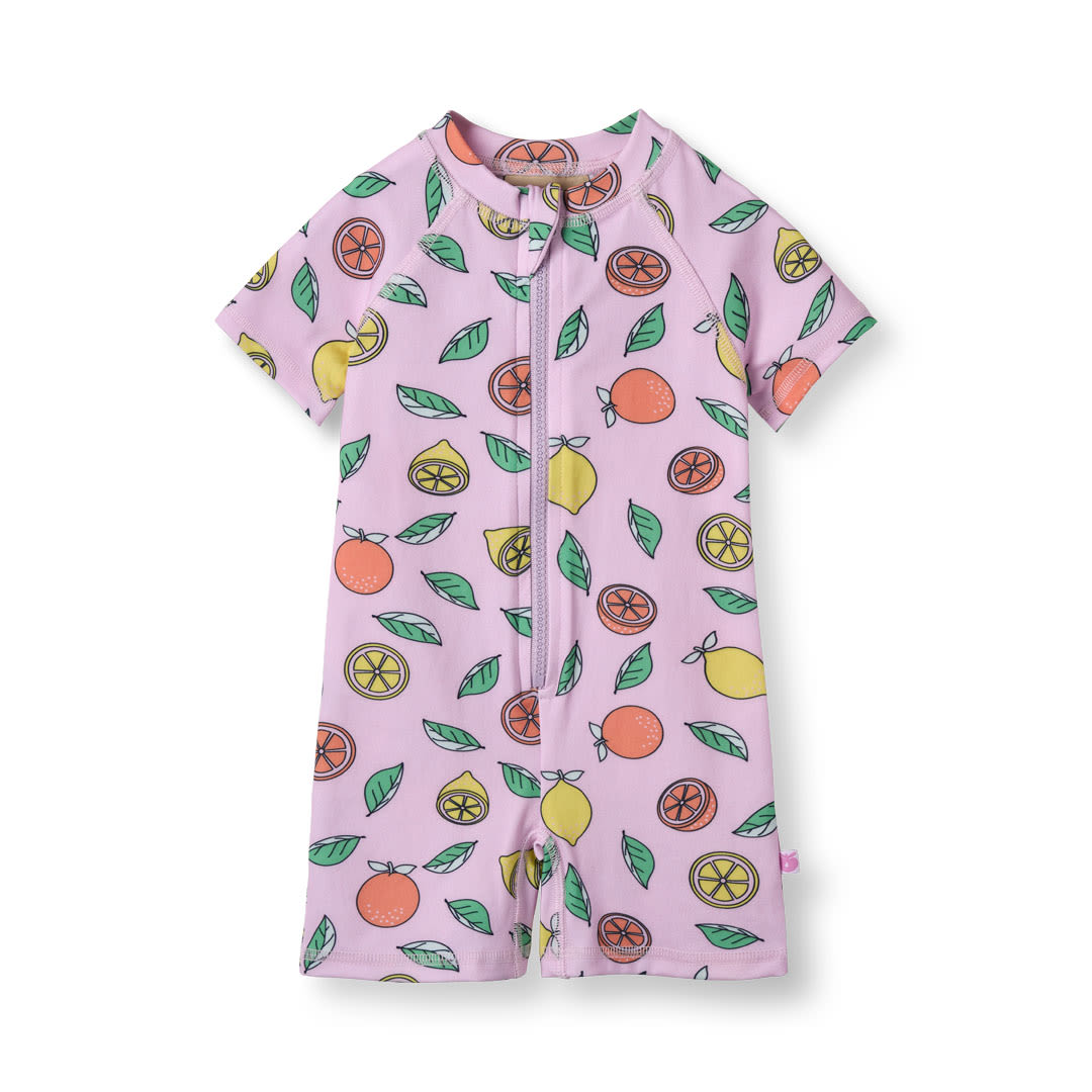 UV50 Swimsuit with lemons and oranges