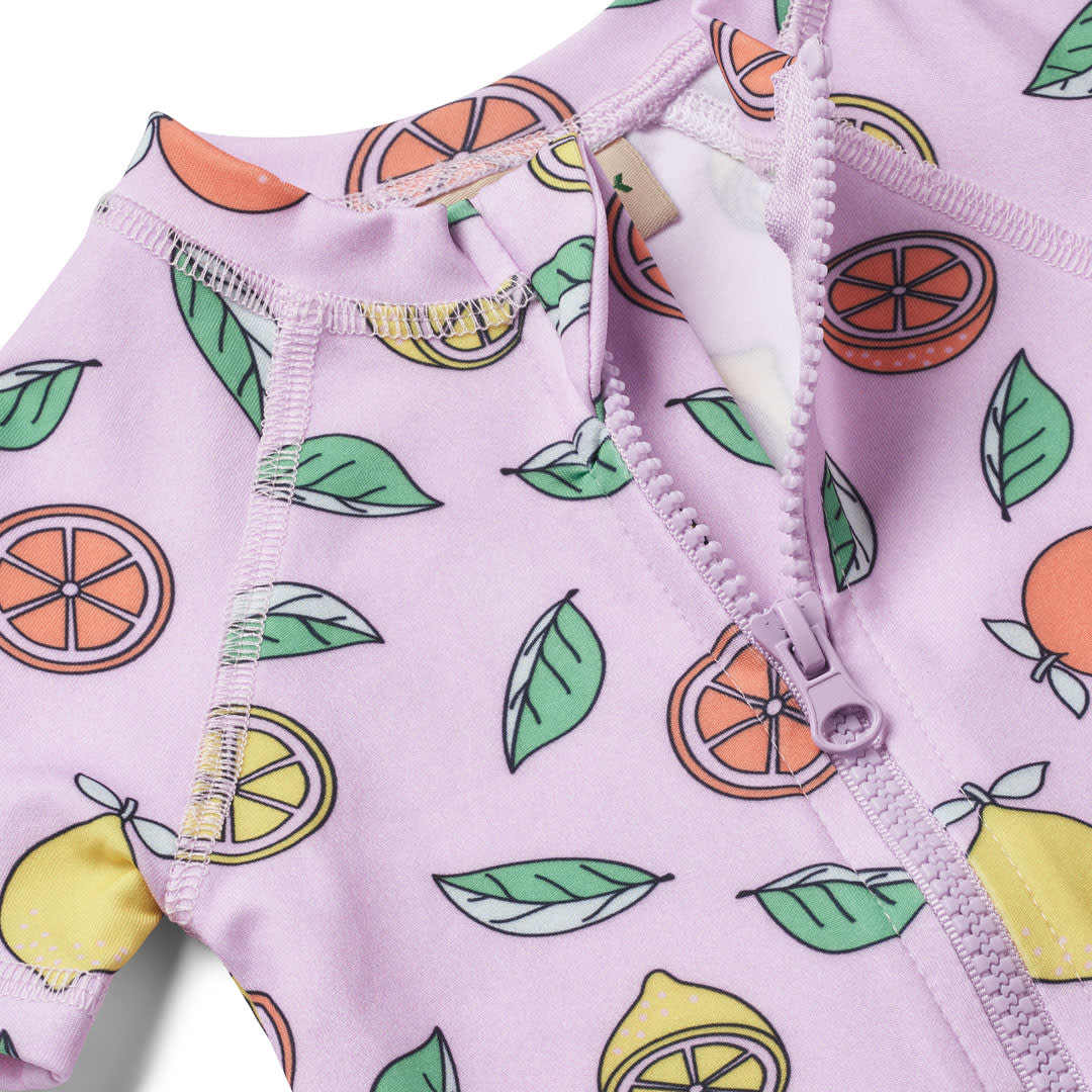 UV50 Swimsuit with lemons and oranges