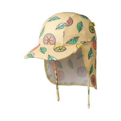 UV50 sun hat with lemons and oranges