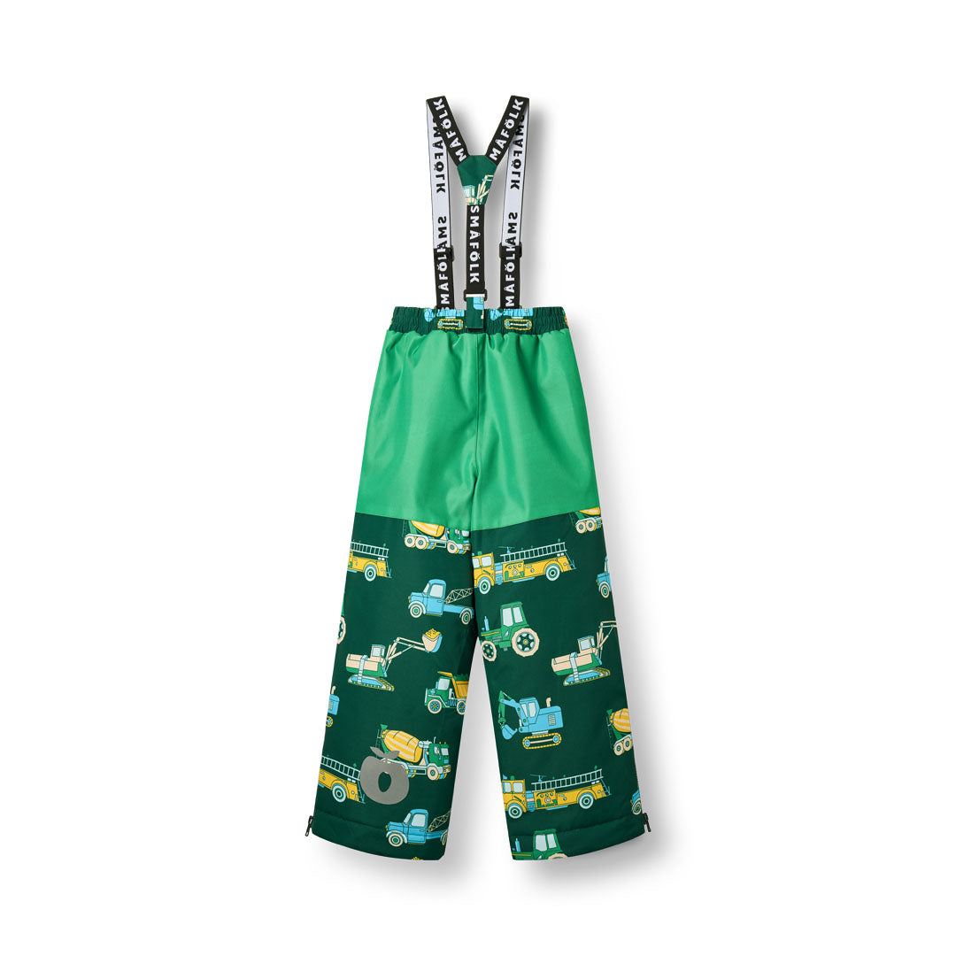 Ski pants with vehicles