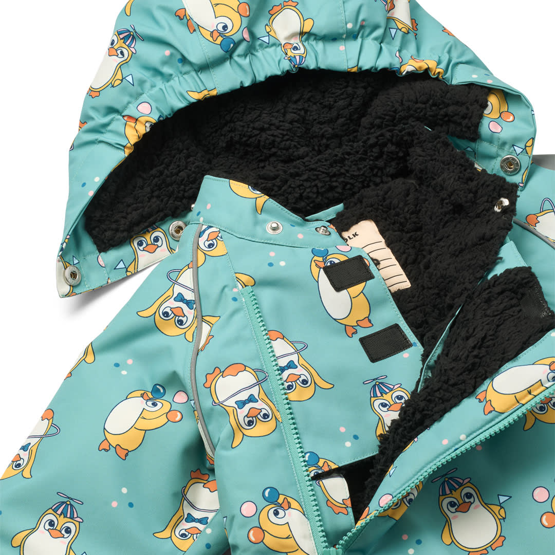 Snowsuit for toddlers with penguins
