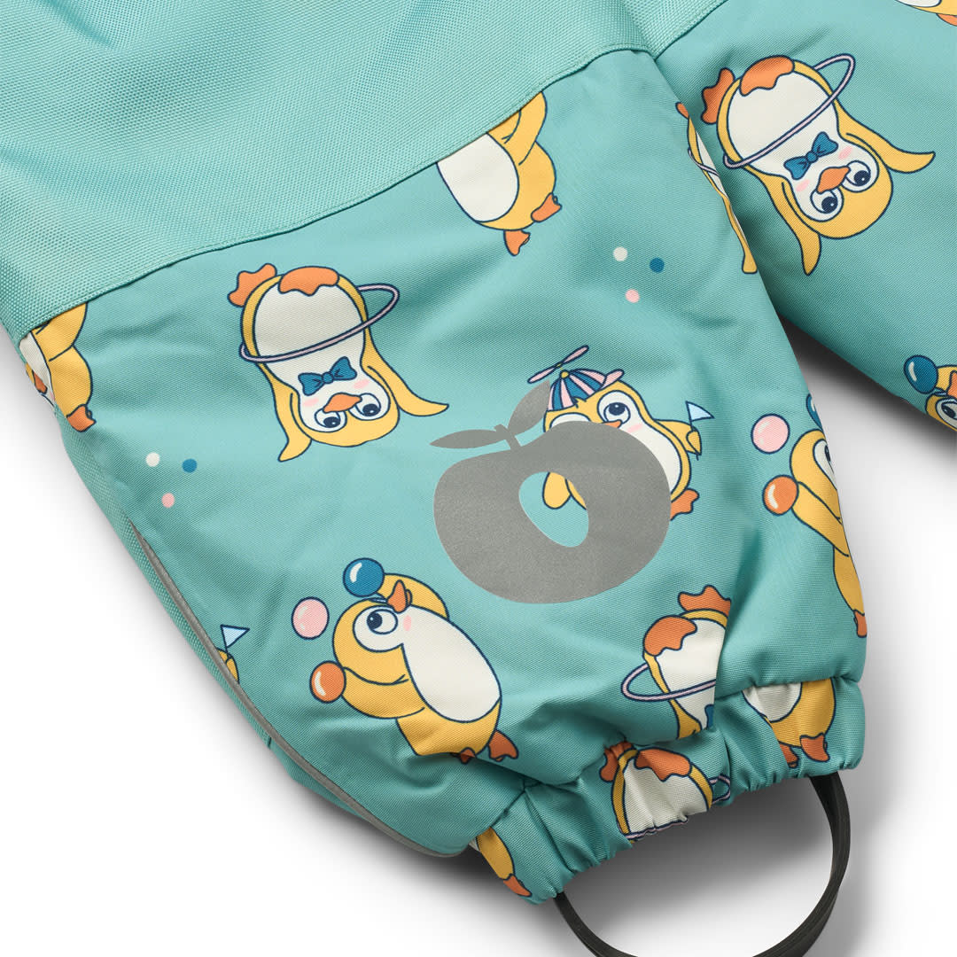 Snowsuit for toddlers with penguins