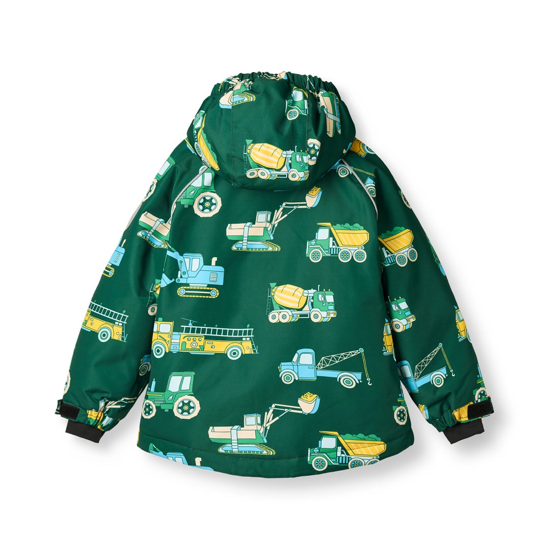 Winter jacket with vehicles