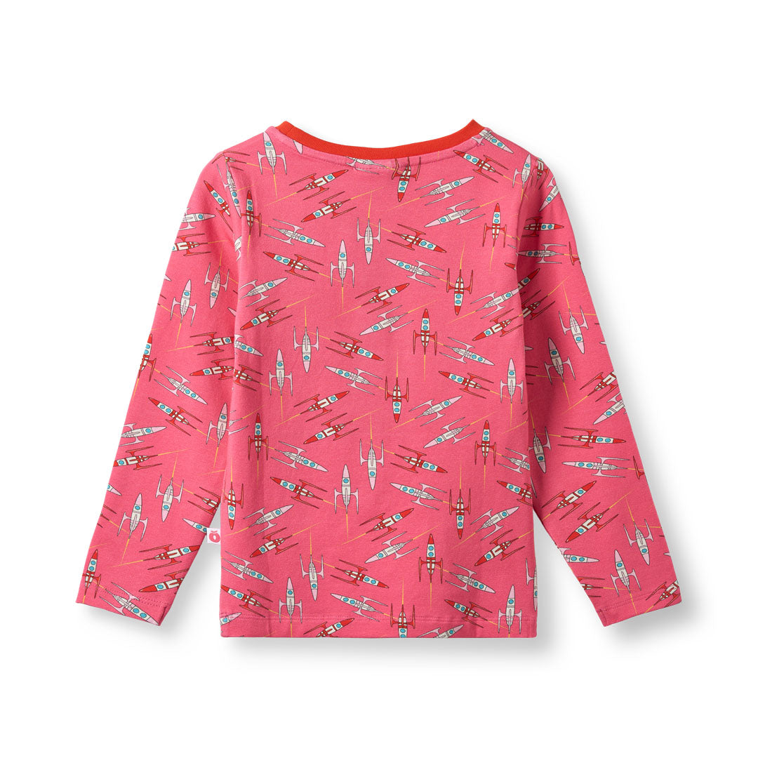 Gala long-sleeved top with rockets