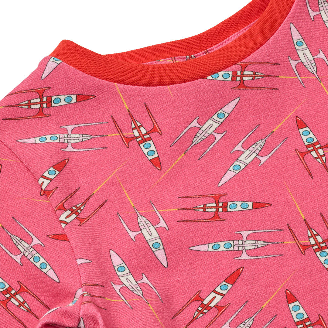 Gala long-sleeved top with rockets
