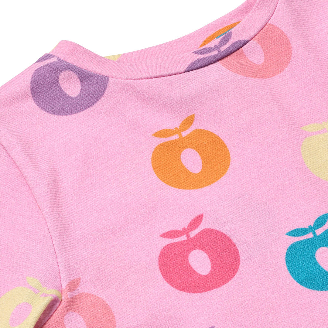 Gala long-sleeved blouse with apples