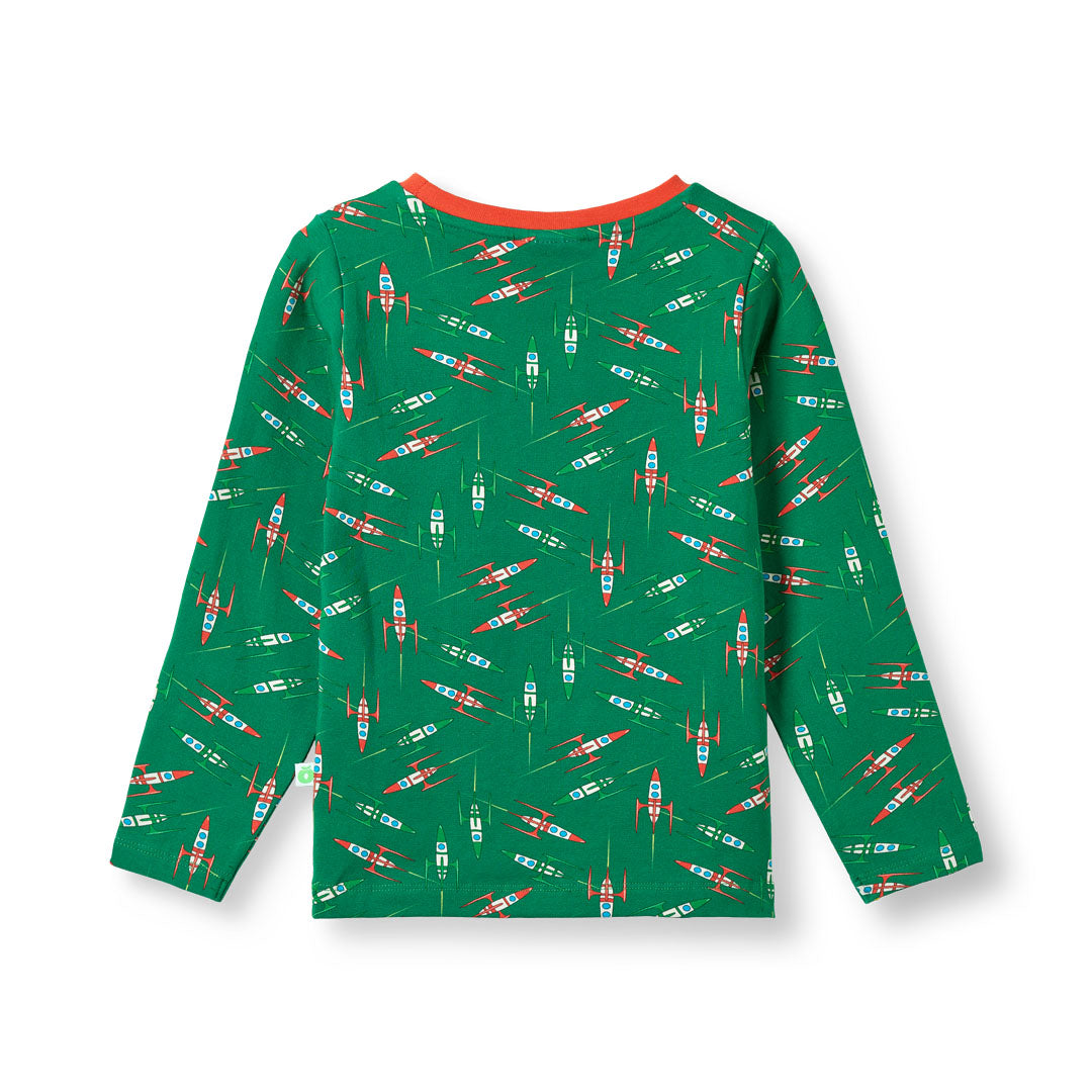 Gala long-sleeved top with rockets