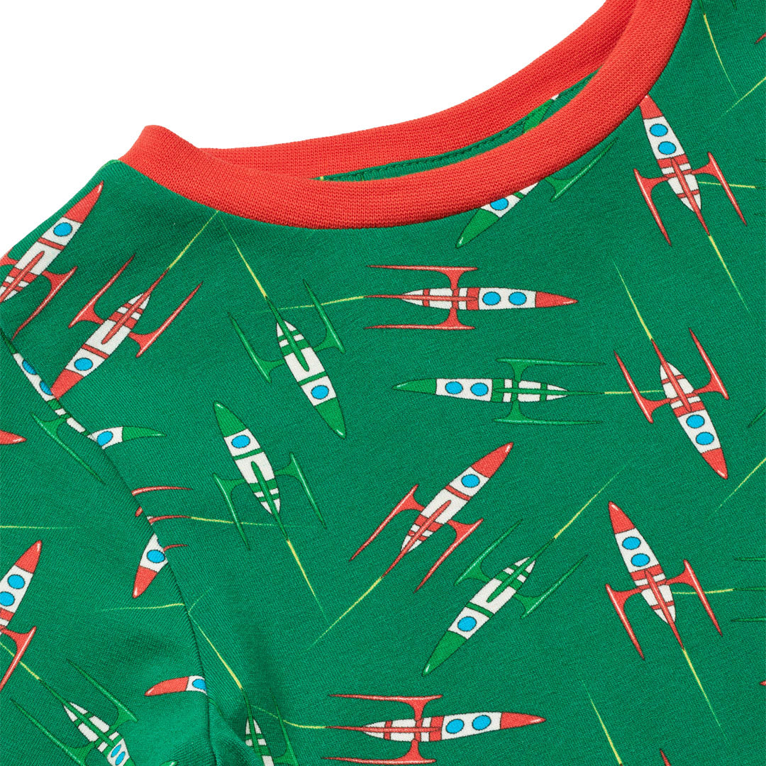 Gala long-sleeved top with rockets