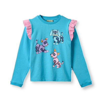 Regent long-sleeved top with robot dogs