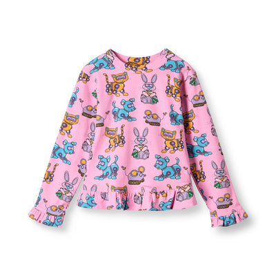Dabinett long-sleeved top with robot pets