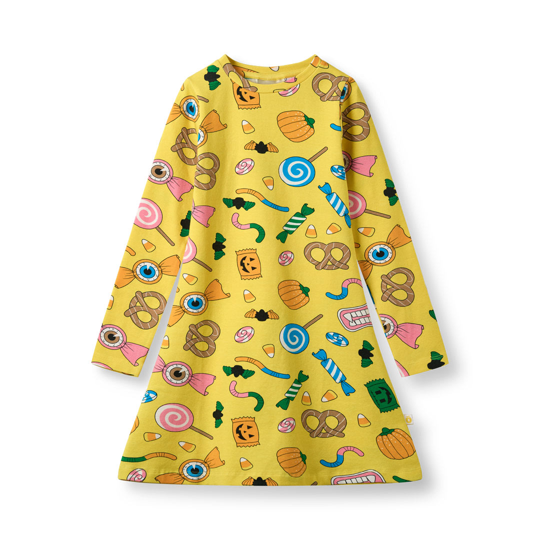 Gala dress with Halloween candy