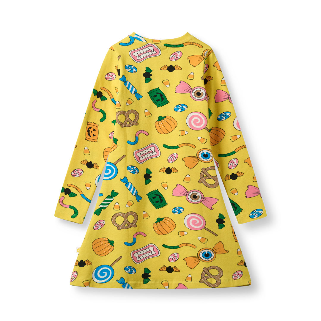 Gala dress with Halloween candy