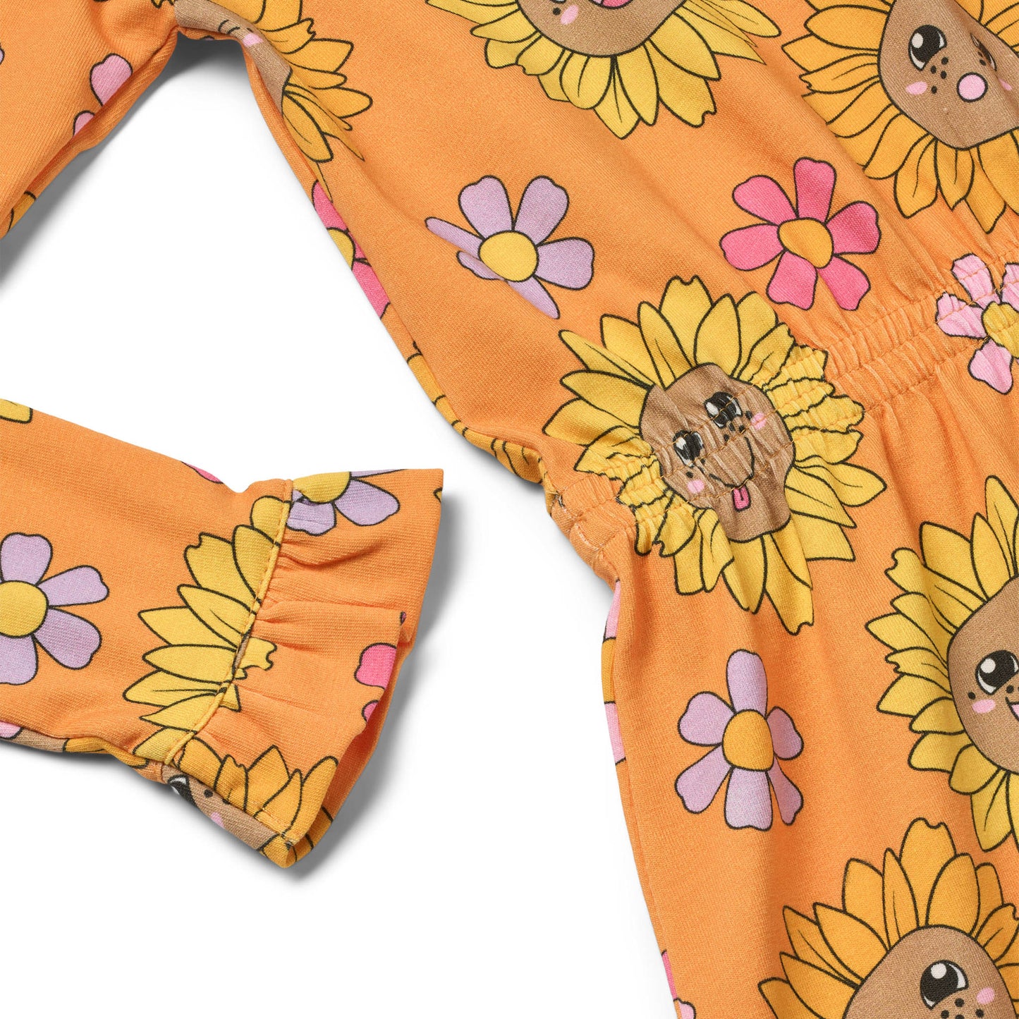 Dabinett dress with sunflowers