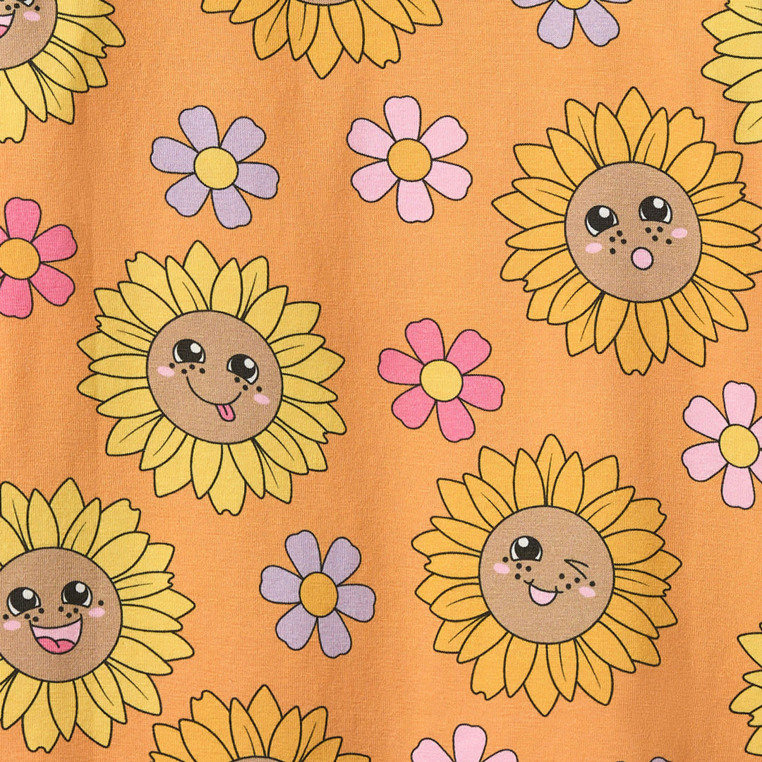 Dabinett dress with sunflowers