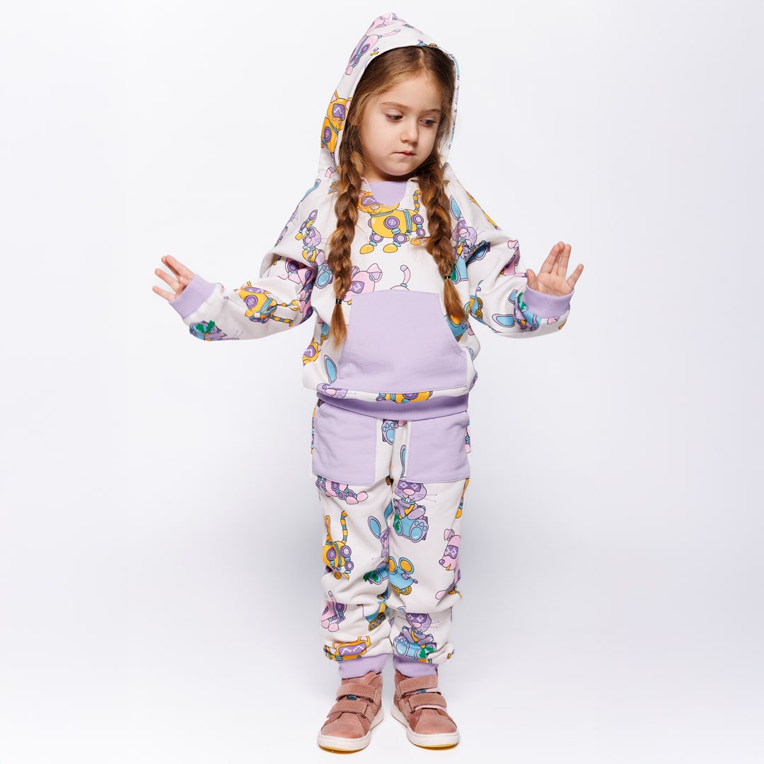 Macoun hoodie with robot pets