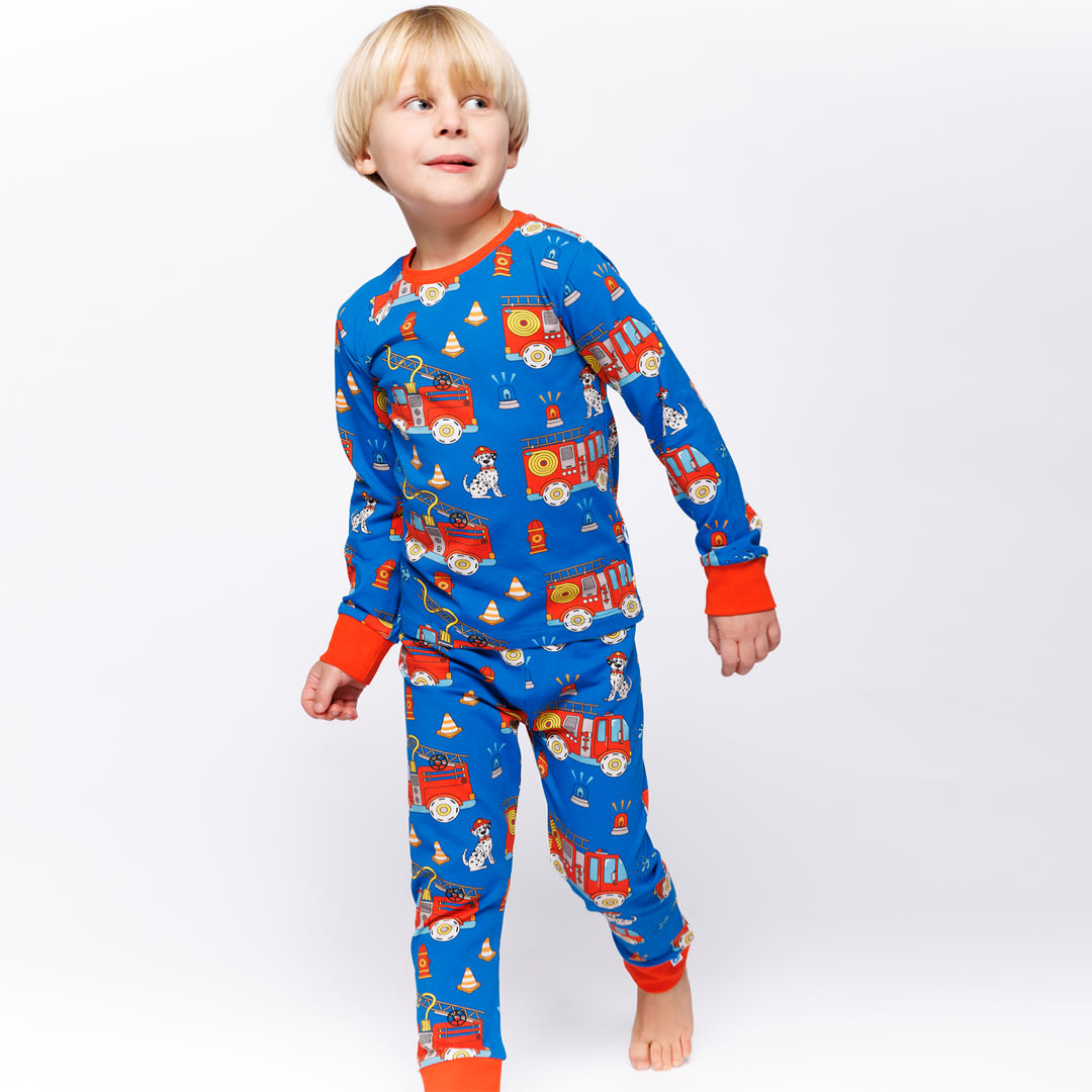 Jubilee nightwear set with fire truck