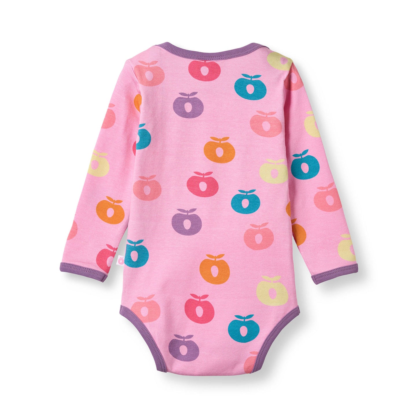 Ulm long-sleeved baby body with apples