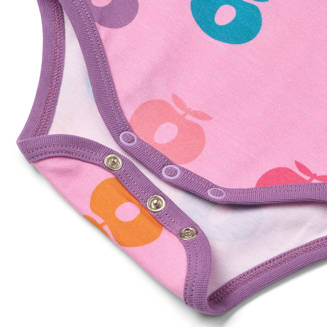 Ulm long-sleeved baby body with apples